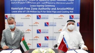 HFZA tandatangani kesepakatan investasi dengan ArcelorMittal DSTC FZE