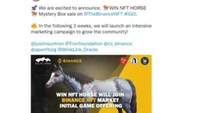 WIN NFT HORSE akan luncurkan IGO pertamanya dengan Binance