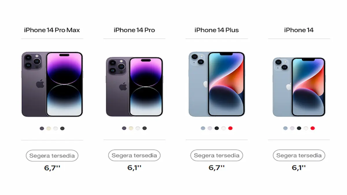 Bocoran Harga dan Spesifikasi iPhone 14 Series - PressRelease