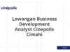 Lowongan Business Development Analyst Cinepolis Cimahi
