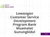 Lowongan Customer Service Development Program Bank Muamalat Gunungkidul