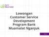 Lowongan Customer Service Development Program Bank Muamalat Nganjuk