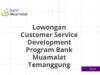 Lowongan Customer Service Development Program Bank Muamalat Temanggung