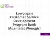 Lowongan Customer Service Development Program Bank Muamalat Wonogiri