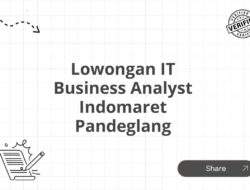 Lowongan IT Business Analyst Indomaret Pandeglang