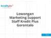Lowongan Marketing Support Staff Kredit Plus Gorontalo