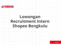 Lowongan Recruitment Intern Shopee Bengkulu