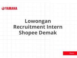 Lowongan Recruitment Intern Shopee Demak