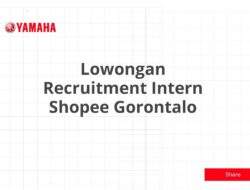 Lowongan Recruitment Intern Shopee Gorontalo