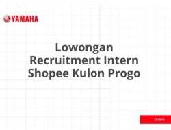 Lowongan Recruitment Intern Shopee Kulon Progo