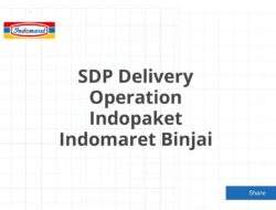 SDP Delivery Operation Indopaket Indomaret Binjai