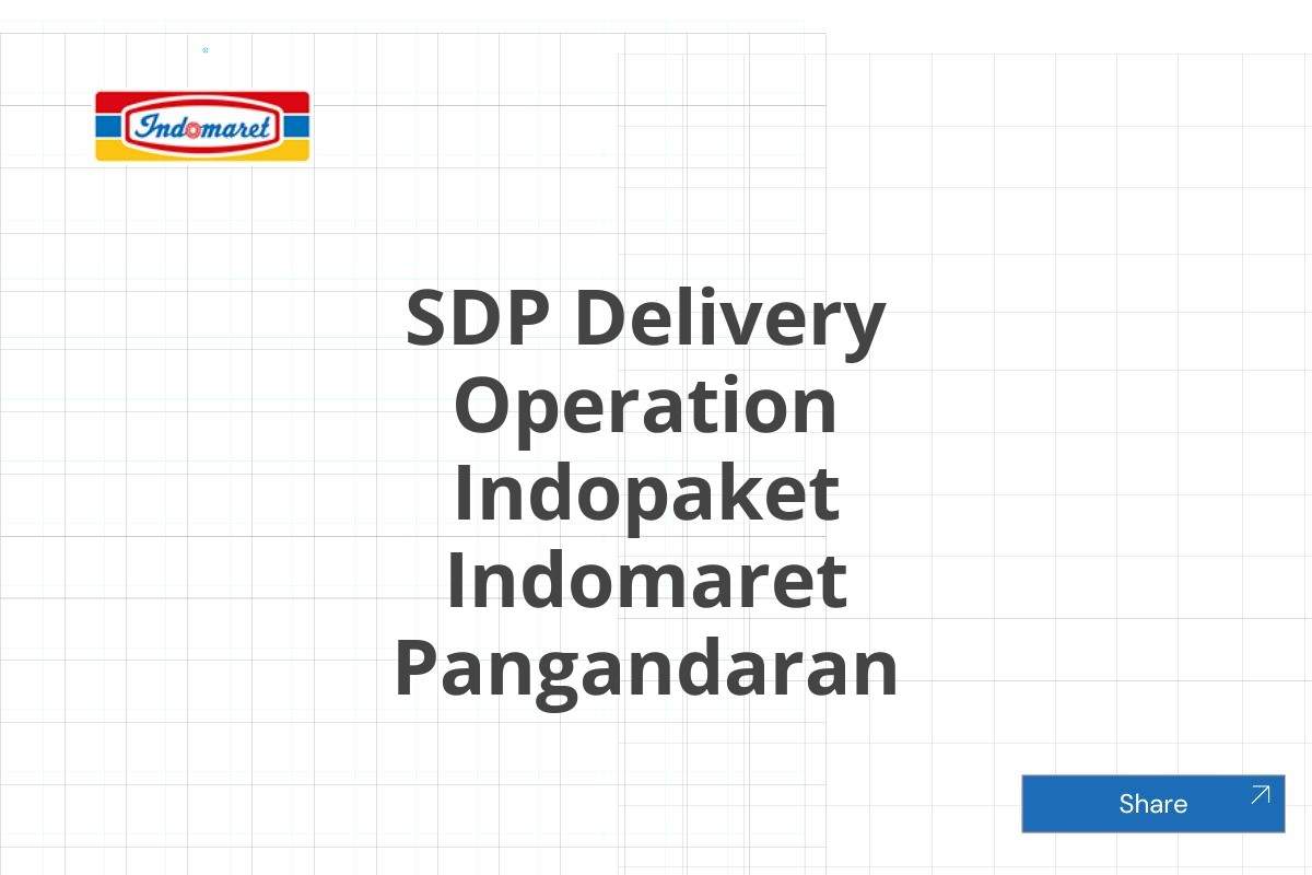 SDP Delivery Operation Indopaket Indomaret Pangandaran