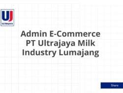 Admin E-Commerce PT Ultrajaya Milk Industry Lumajang