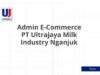 Admin E-Commerce PT Ultrajaya Milk Industry Nganjuk