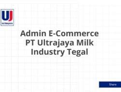 Admin E-Commerce PT Ultrajaya Milk Industry Tegal