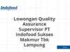 Lowongan Quality Assurance Supervisor PT Indofood Sukses Makmur Tbk Lampung