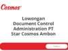 Lowongan Document Control Administration PT Star Cosmos Ambon