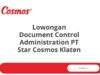 Lowongan Document Control Administration PT Star Cosmos Klaten