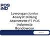Lowongan Junior Analyst Bidang Assesment PT POS Indonesia Bondowoso