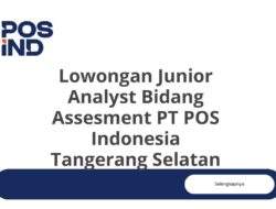 Lowongan Junior Analyst Bidang Assesment PT POS Indonesia Tangerang Selatan