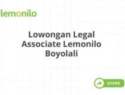 Lowongan Legal Associate Lemonilo Boyolali