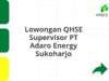 Lowongan QHSE Supervisor PT Adaro Energy Sukoharjo