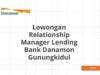 Lowongan Relationship Manager Lending Bank Danamon Gunungkidul
