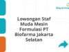 Lowongan Staf Muda Mesin Formulasi PT Biofarma Jakarta Selatan