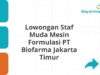 Lowongan Staf Muda Mesin Formulasi PT Biofarma Jakarta Timur