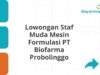 Lowongan Staf Muda Mesin Formulasi PT Biofarma Probolinggo