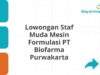 Lowongan Staf Muda Mesin Formulasi PT Biofarma Purwakarta
