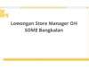 Lowongan Store Manager OH SOME Bangkalan