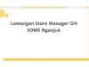 Lowongan Store Manager OH SOME Nganjuk