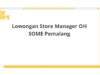 Lowongan Store Manager OH SOME Pemalang