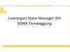 Lowongan Store Manager OH SOME Temanggung