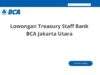 Lowongan Treasury Staff Bank BCA Jakarta Utara