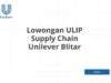 Lowongan ULIP Supply Chain Unilever Blitar