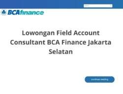 Lowongan Field Account Consultant BCA Finance Jakarta Selatan
