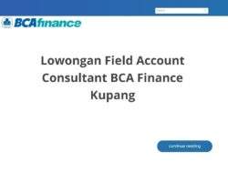 Lowongan Field Account Consultant BCA Finance Kupang
