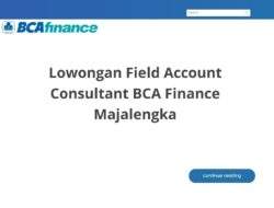 Lowongan Field Account Consultant BCA Finance Majalengka