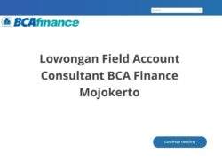 Lowongan Field Account Consultant BCA Finance Mojokerto