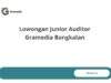 Lowongan Junior Auditor Gramedia Bangkalan