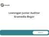 Lowongan Junior Auditor Gramedia Bogor