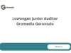 Lowongan Junior Auditor Gramedia Gorontalo