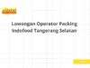 Lowongan Operator Packing Indofood Tangerang Selatan