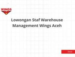 Lowongan Staf Warehouse Management Wings Aceh
