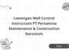 Lowongan Well Control Instructure PT Pertamina Maintenance & Construction Gorontalo