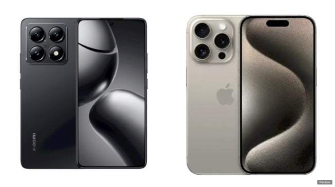 Xiaomi 14T vs iPhone 15 Pro: Perbandingan Spek, Harga, dan Fitur